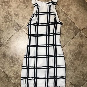 Black and white dress
